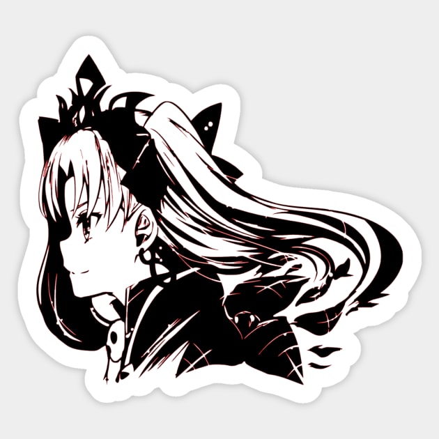 Ereshkigal Tohsaka Rin Sticker by OtakuPapercraft